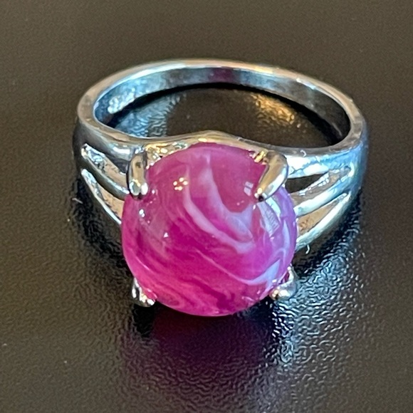 Jewelry - Purple gemstone S925 silver ring size 8.5